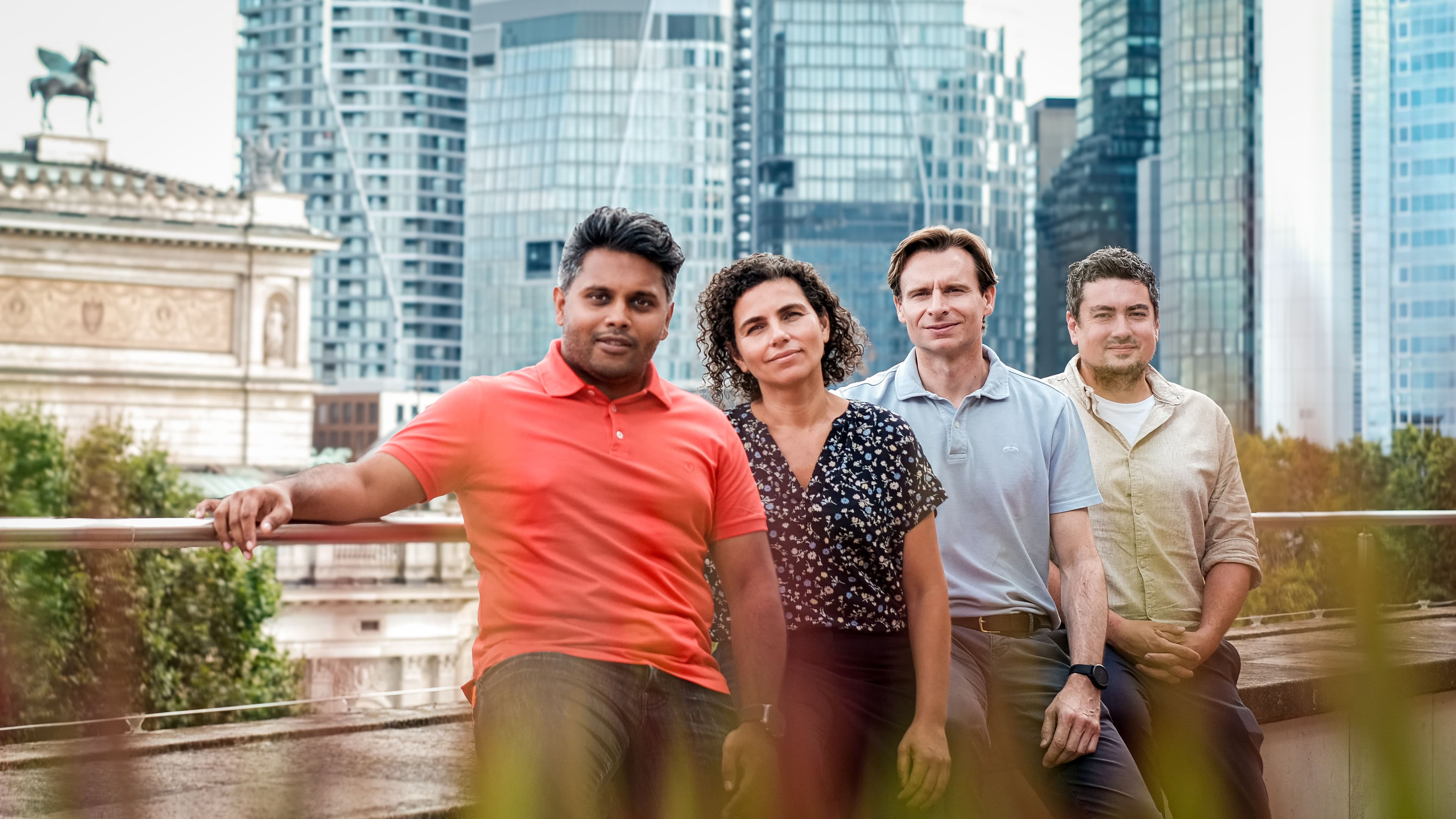 New teammates Giuliana, Ashton, Max, Marco